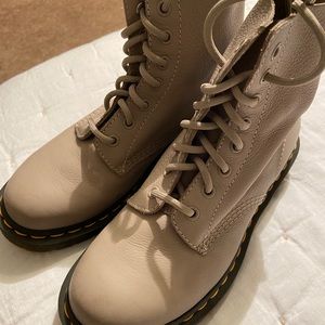Dr Martens women’s boots, color taupe sz 7 (38EU).